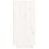 vidaXL サイドボード ホワイト 110x34x75 cm 無垢材 パイン材