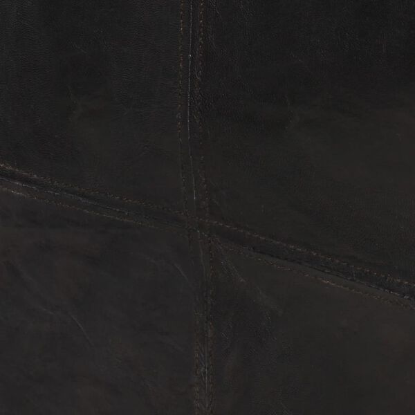 vidaXL 2人掛けソファ ブラック 本革