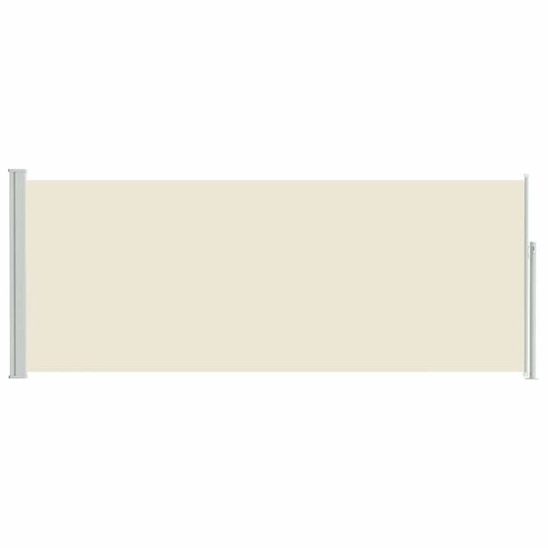 vidaXL 引き込み式サイドオーニング 120x300cm クリーム