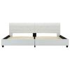 vidaXL ベッドフレーム ホワイト 合成皮革製 180x200cm