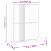 vidaXL プライバシースクリーン ブラウン 79.5 x 50 x 110 cm アカシア無垢材