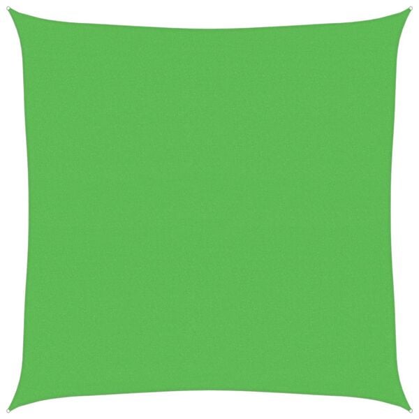 vidaXL サンシェードセイル 160g/m² ライトグリーン 4x4m 高密度ポリエチレン