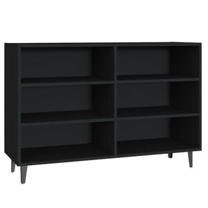vidaXL 806041 vidaXL サイドボード ブラック 103.5x35x70cm エンジニアリングウッド