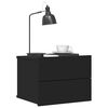 vidaXL ベッドサイドキャビネット ブラック40x30x30cm エンジニアリングウッド
