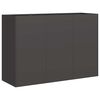 vidaXL プランター ブラック 120x40x80 cm 冷間圧延鋼