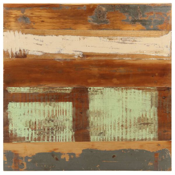 vidaXL ビストロテーブル スクエア 50x50x75cm 無垢の再生木材