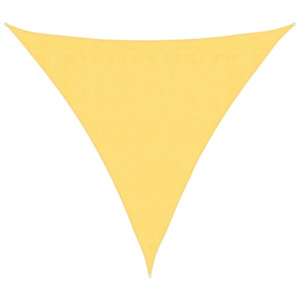 vidaXL サンシェードセイル 160g/m&sup2; ベージュ 3x3x3m 高密度ポリエチレン