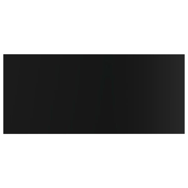 vidaXL 本棚ボード 4点 ハイグロスブラック 100x50x1.5cm パーティクルボード