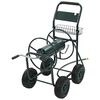vidaXL 1/2"ホースコネクタ付き 75メートル庭のホース手押し車 スチール