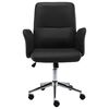 vidaXL オフィスチェア 合成皮革製 ブラック