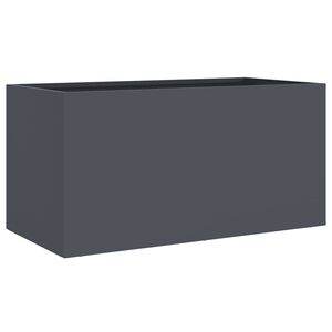 vidaXL プランター アントラシート 62x30x29cm スチール