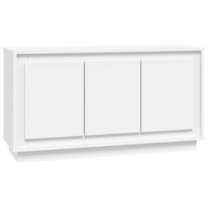 vidaXL サイドボード ホワイト 102x35x55cm エンジニアリングウッド
