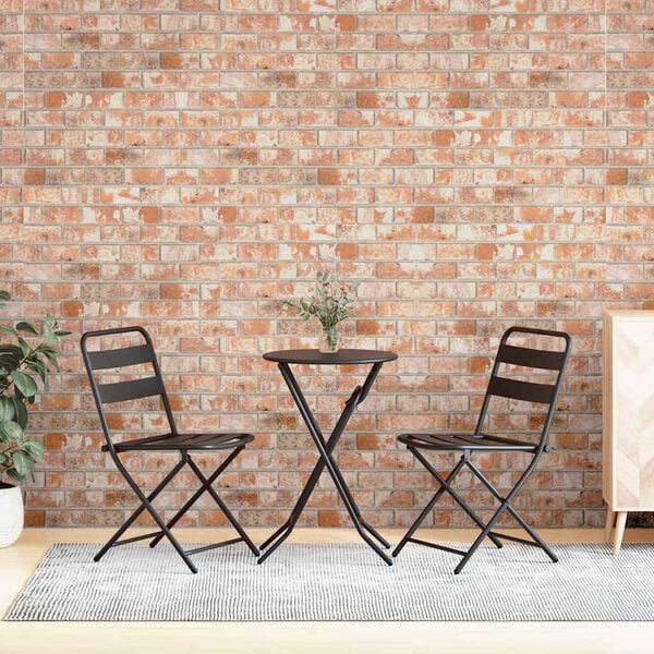 vidaXL 3D ウォールパネル レッド レンガデザイン 10点 EPS