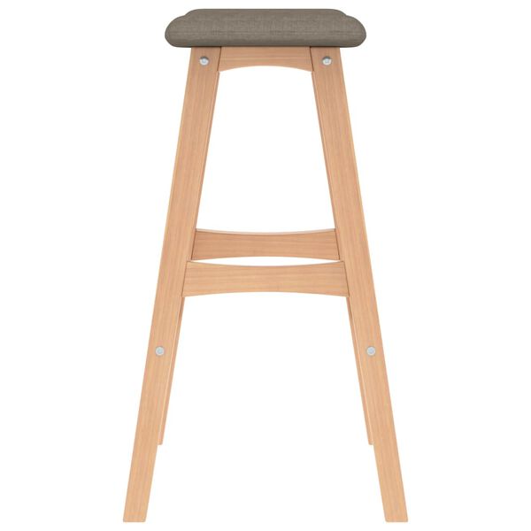 vidaXL バースツール 2点 トープ 布製