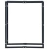 vidaXL 薪ラック ブラック 80x25x100cm スチール製