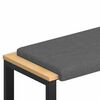 vidaXL ベンチクッション ファブリック ダークグレー 奥行き35cm