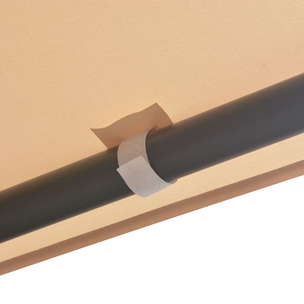 vidaXL ガゼボ パビリオン テント キャノピー 4x4m スチール製 ベージュ