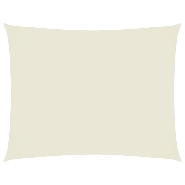 vidaXL サンシェードセイル 2.5x3.5m 長方形 オックスフォード生地 クリーム