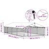 vidaXL 屋外用犬小屋 屋根付き 600x300x150cm