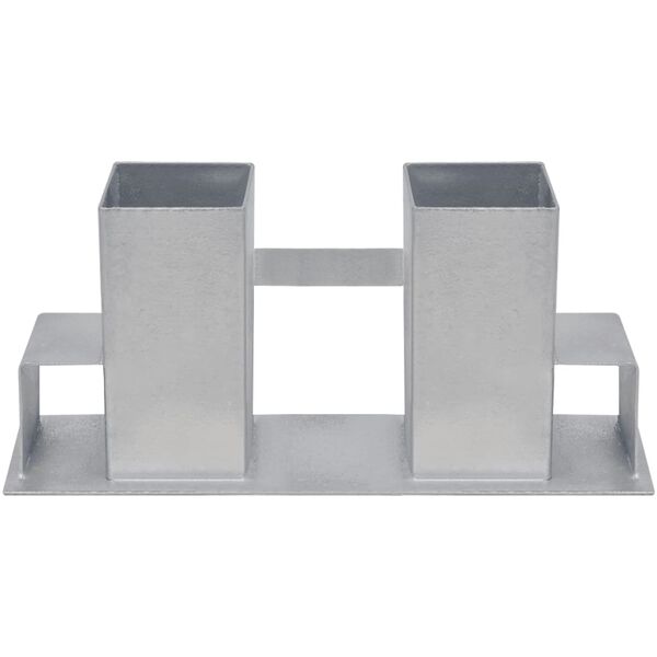 vidaXL 薪 積み重ね収納器具 4点 スチール製 シルバー