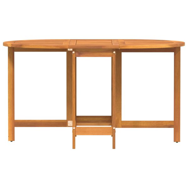 vidaXL ガーデンテーブル ブラウン 110 x 60 x 72 cm ソリッドアカシアウッド