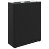 vidaXL 高いプランター ブラック 55 x 22 x 70 cm ポリラタン