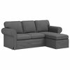 vidaXL ソファ ダークグレー 195 x 138 x 80 cm 布