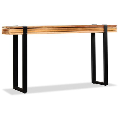 vidaXL コンソールテーブル 無垢の再生木材 長さ調整可能