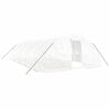 vidaXL スチールフレーム温室 ホワイト 50 m&sup2; 10x5x2.3 m