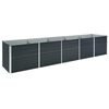 vidaXL ガーデンレイズドベッド 400x80x45cm 亜鉛メッキ鋼製 アントラシート