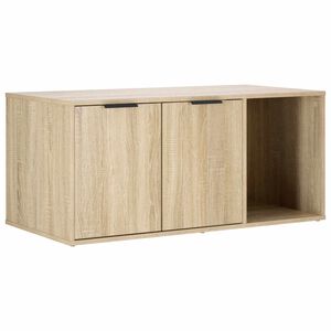 vidaXL キャットクレート家具 ソノマオーク 100 x 49 x 45 cm エンジニアードウッド