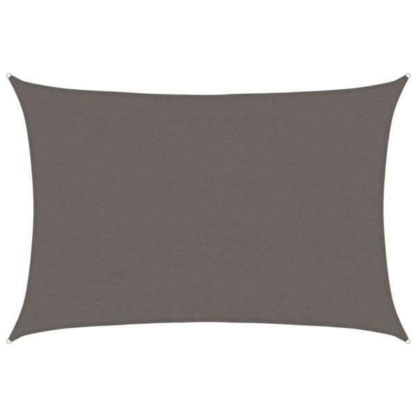 vidaXL サンシェードセイル 160g/m² アントラシート 4x5m 高密度ポリエチレン