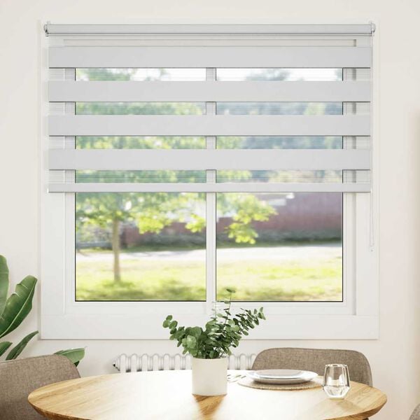 vidaXL ゼブラ ブラインド 120x175cm ホワイト