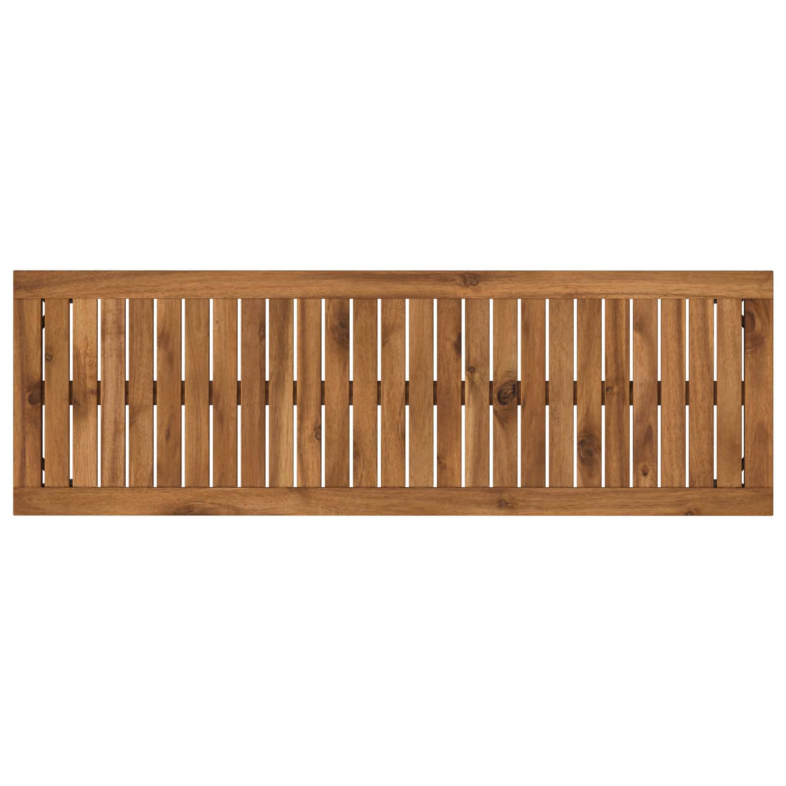 vidaXL ガーデンベンチ 108.5 x 35 x 45 cm ソリッドアカシアウッド