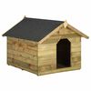 vidaXL ガーデン犬小屋 オープンルーフ付き 含浸松材