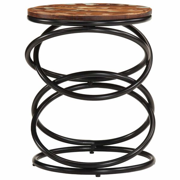 vidaXL エンドテーブル 40x40x52cm 無垢の再生木材