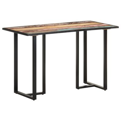 vidaXL ダイニングテーブル 120cm 無垢の再生木材