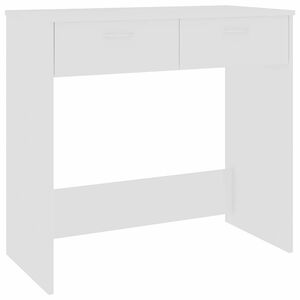 vidaXL デスク ホワイト 80x40x75cm エンジニアリングウッド