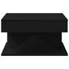 vidaXL コーヒーテーブル ブラックオーク 57 x 57 x 30 cm エンジニアリングウッド