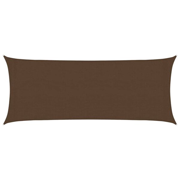 vidaXL サンシェードセイル 160g/m² ブラウン 2x5m 高密度ポリエチレン