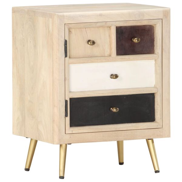 vidaXL ベッドサイドキャビネット 40x30x50cm マンゴー無垢材