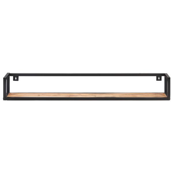 vidaXL ウォールシェルフ 2点 120cm アカシア無垢材