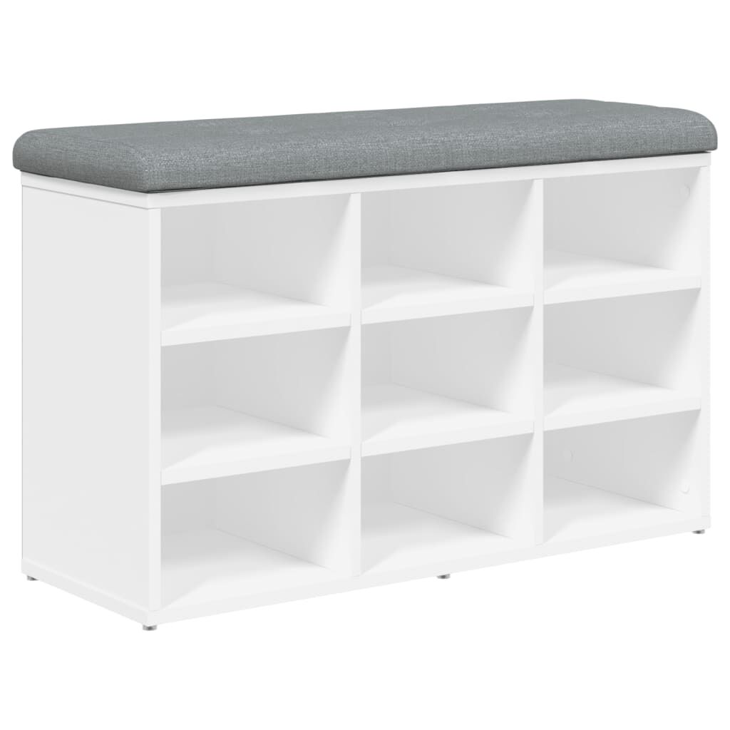 【人気商品】vidaXL シューベンチ ホワイト 82x32x45.5 cm エ vidaXL シューベンチ ホワイト 82x32x50 cm エンジニアードウッド