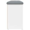 vidaXL シューベンチ ホワイト 102x32x50 cm エンジニアードウッド