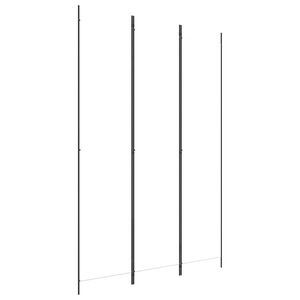 vidaXL 3パネルルームディバイダー ホワイト 150x220 cm ファブリック