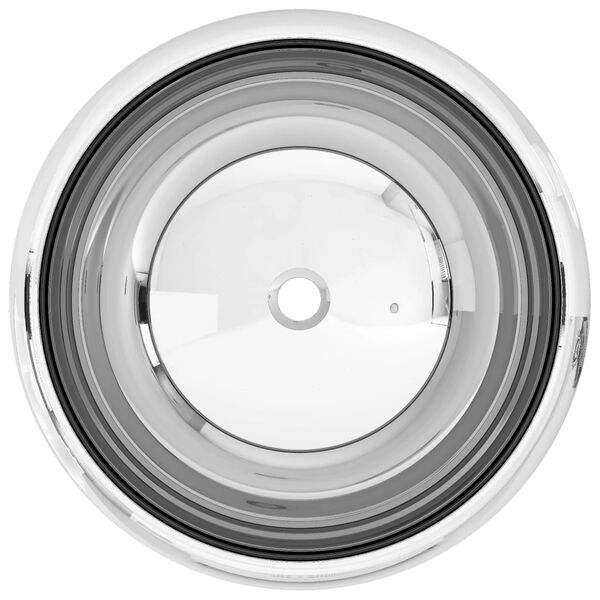 vidaXL 洗面器 40x15cm 陶器製 シルバー