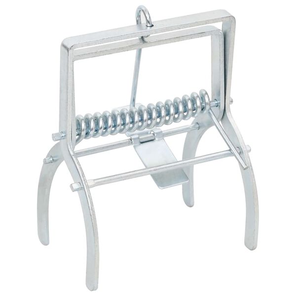 vidaXL モグラ捕獲器 4個セット シルバー亜鉛メッキ鋼製