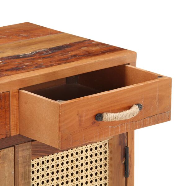 vidaXL サイドボード 65x35x75cm 無垢の再生木材