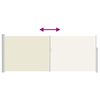 vidaXL 引き込み式サイドオーニング 120x300cm クリーム