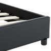 vidaXL ベッドフレーム ブラック 合成皮革製 90x200cm